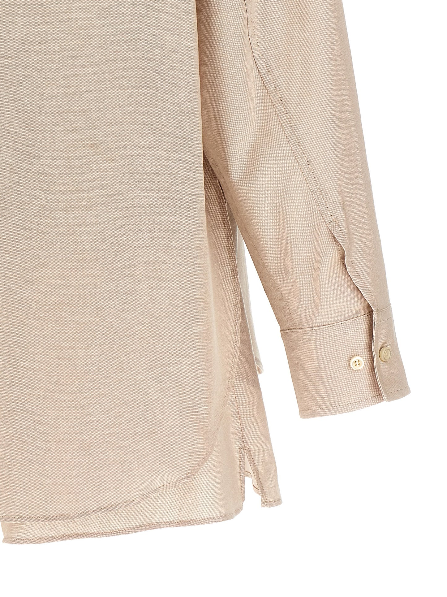 The Andamane Beige Cotton Dress Shirt