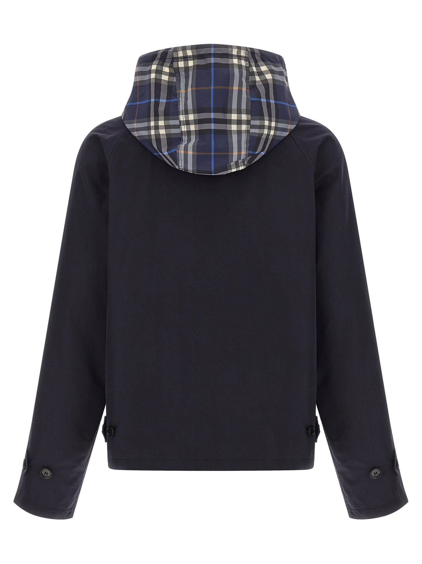Burberry Blue Cotton Full-Length Jacket
