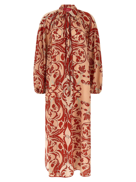 F.R.S. - FOR RESTLESS SLEEPERS Multicolor Silk Long Dress