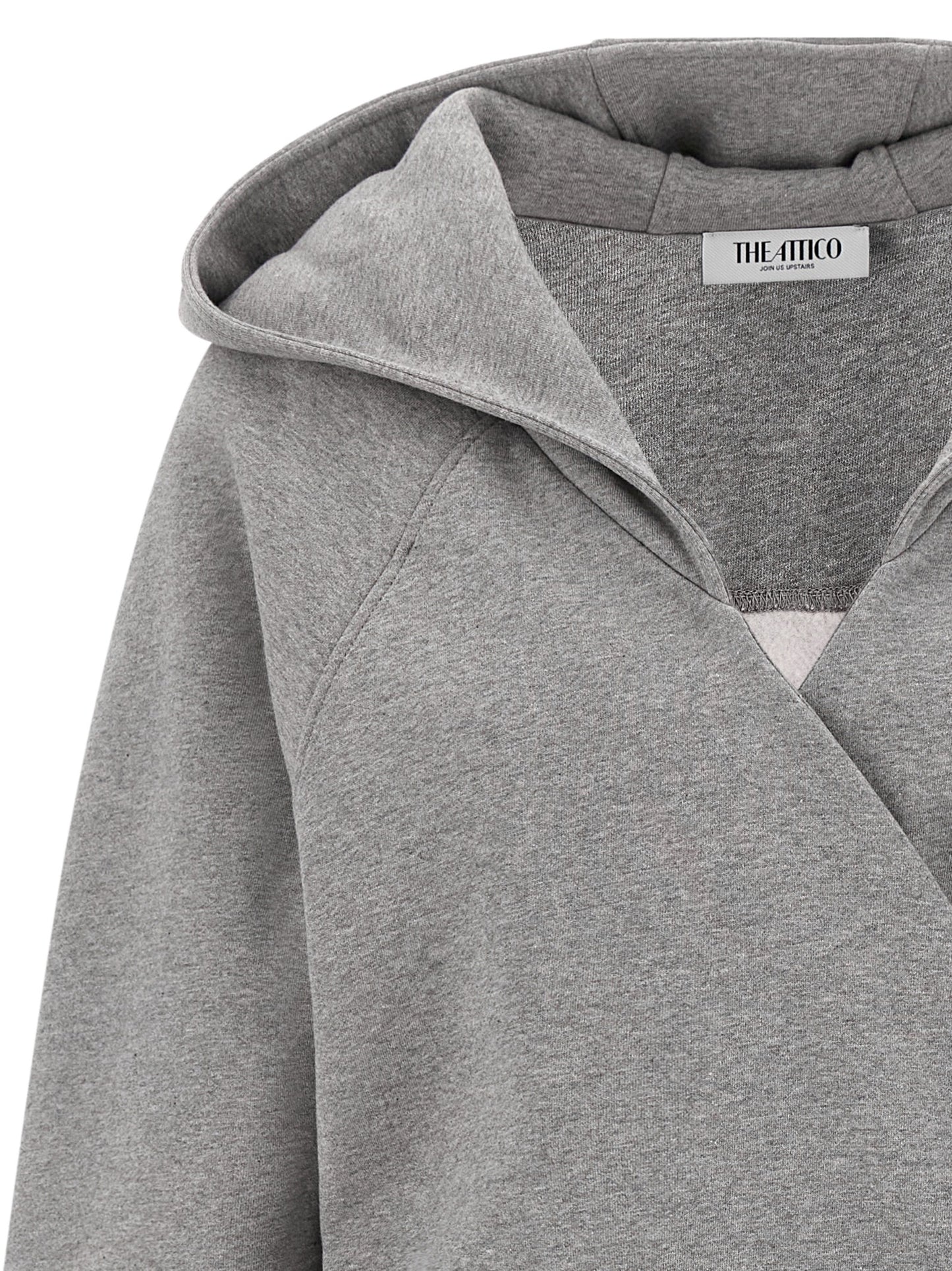 The Attico Gray Cotton Short Dress