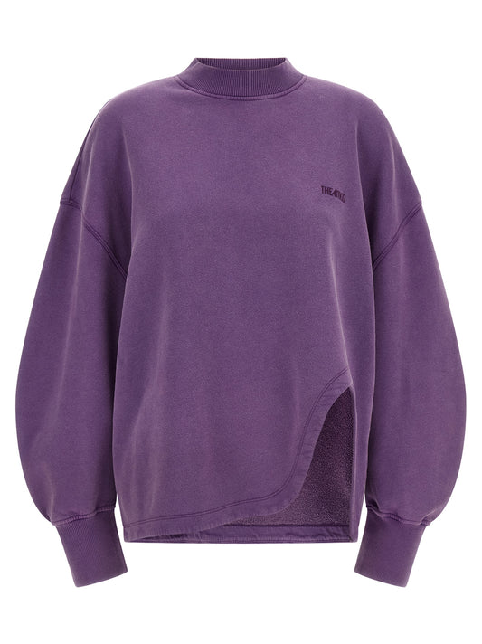 The Attico Purple Cotton Sweatshirt