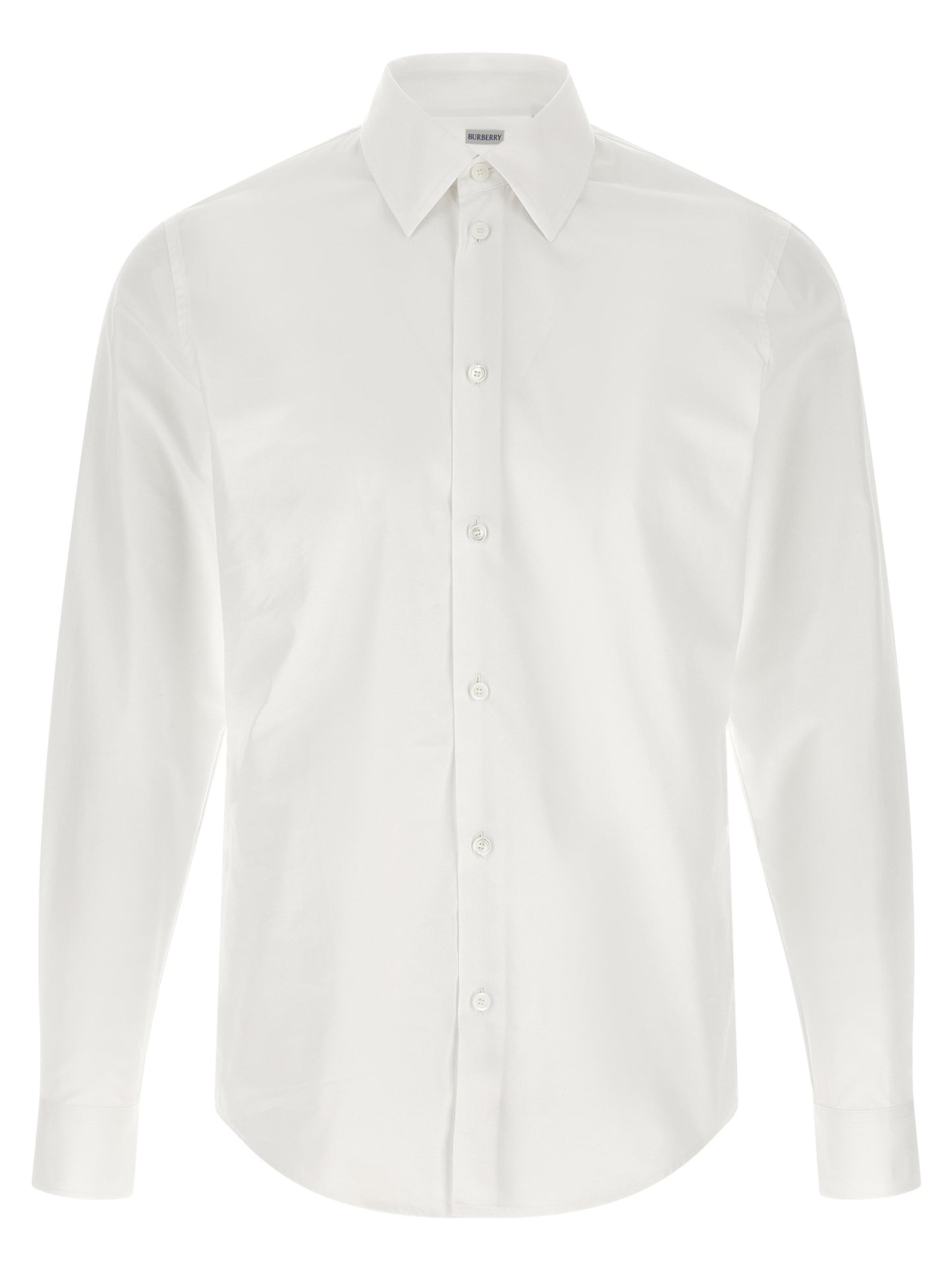 Burberry White Cotton Blouse