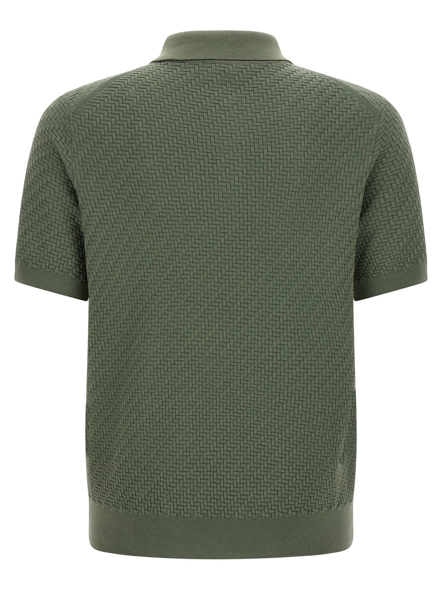 Brioni Bicolor Cotton Polo Shirt