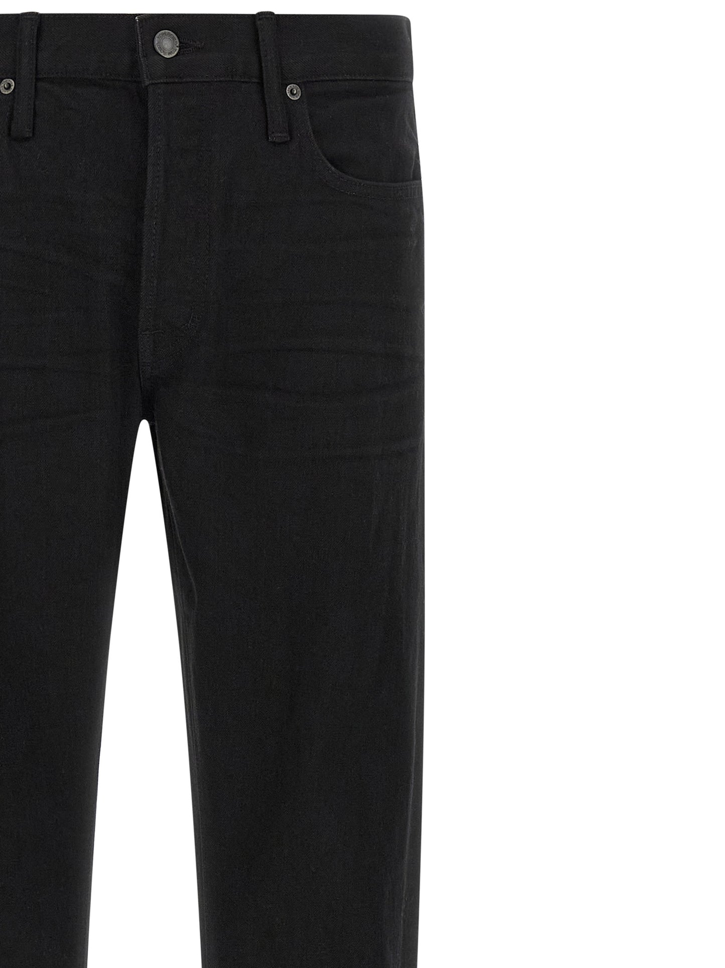 Tom Ford Black Cotton Straight-Leg Jeans
