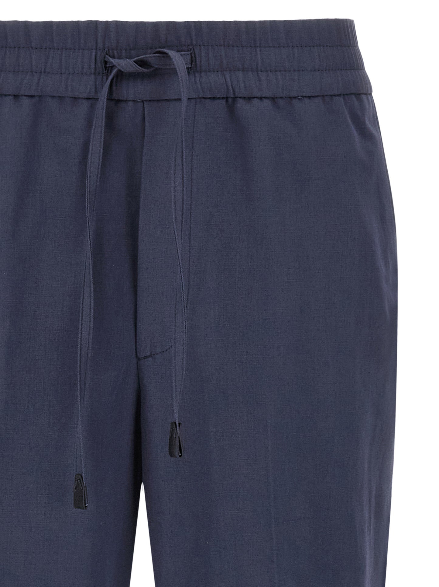 Brioni Blue Linen Casual Pants
