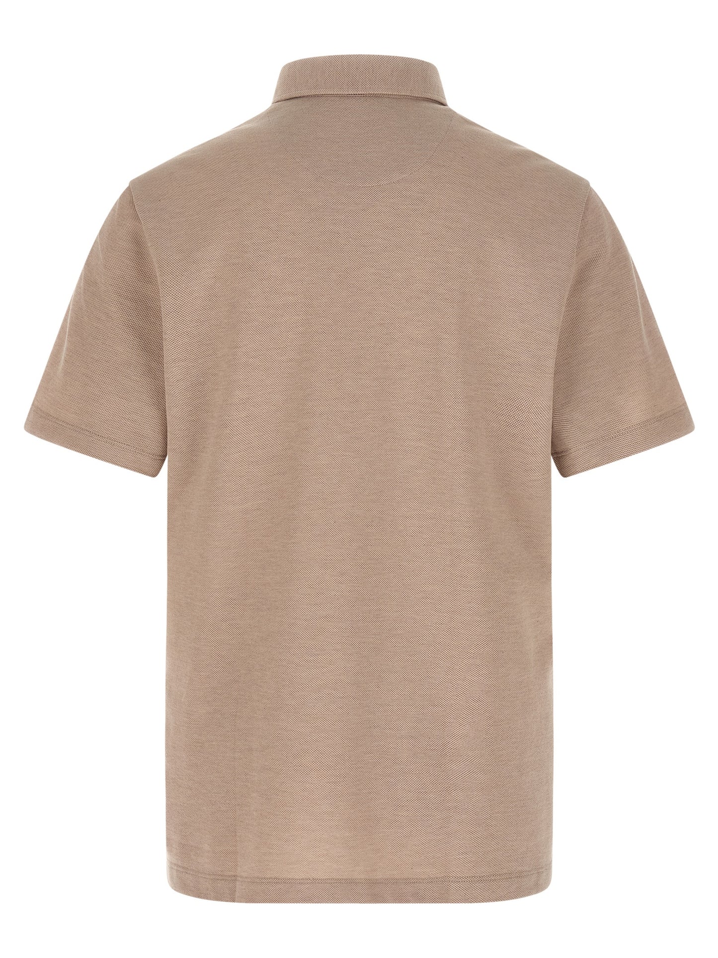 Brioni Beige Cotton Polo Shirt