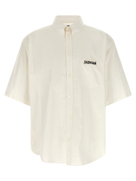 Balenciaga White Cotton Blouse