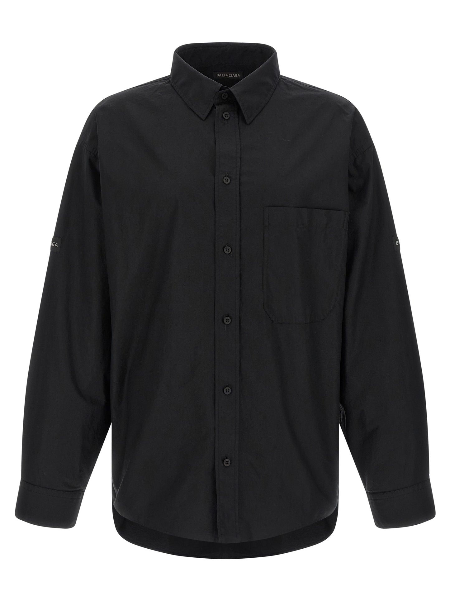 Balenciaga Black Cotton Blouse