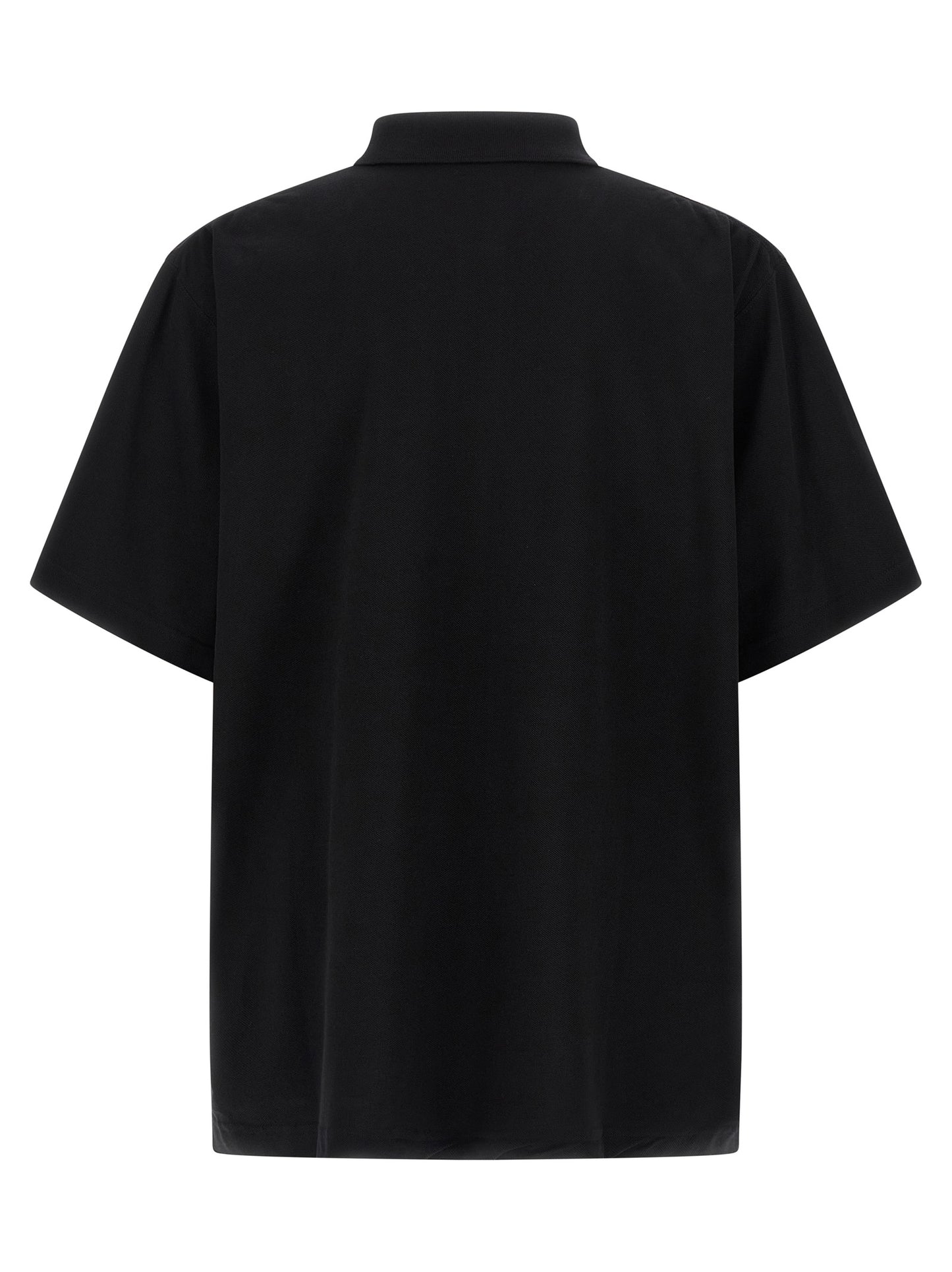 Balenciaga Black Cotton Polo Shirt