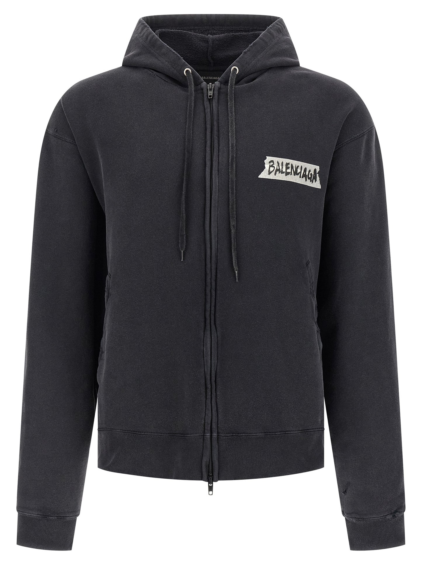 Balenciaga Black Cotton Sweatshirt