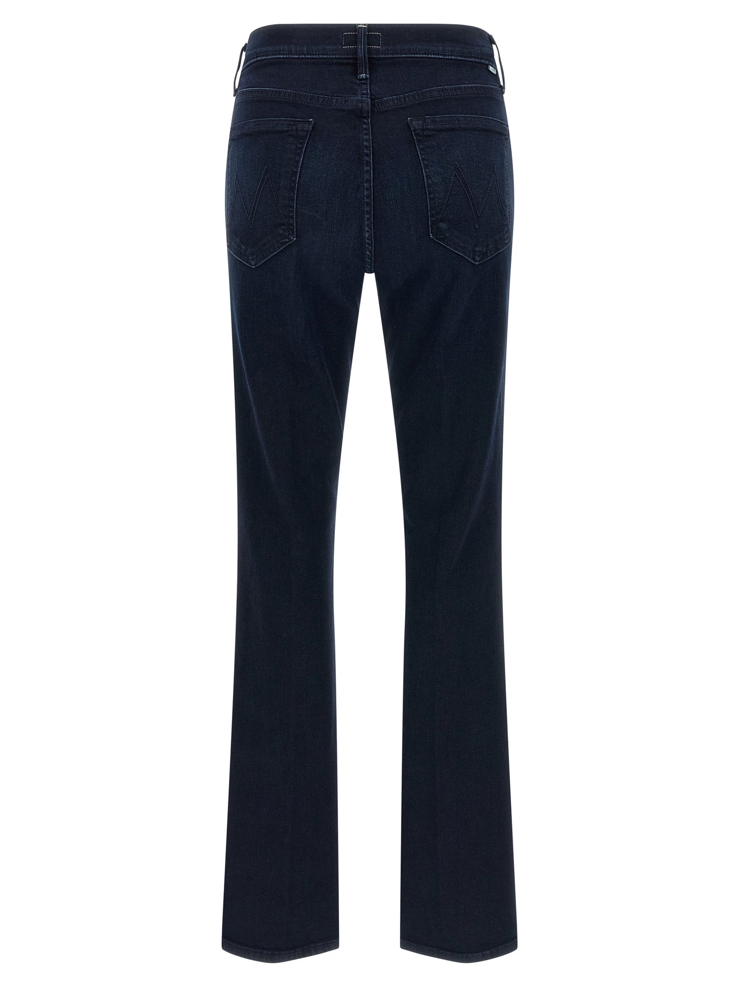 Mother Denim Blue Cotton Flared Jeans