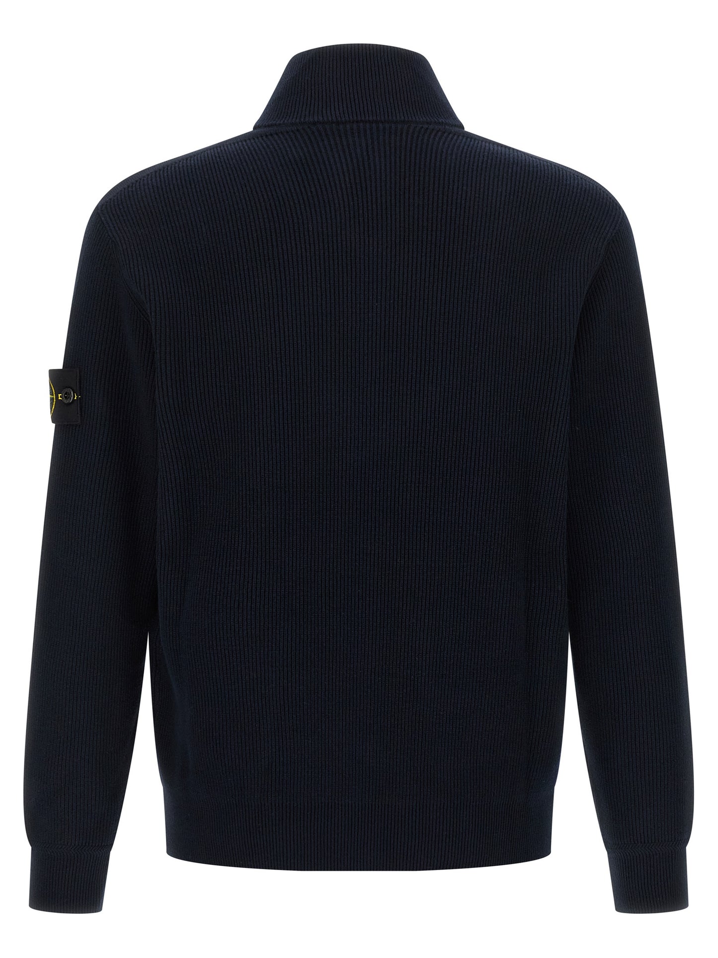 Stone Island Blue Cotton Cardigan