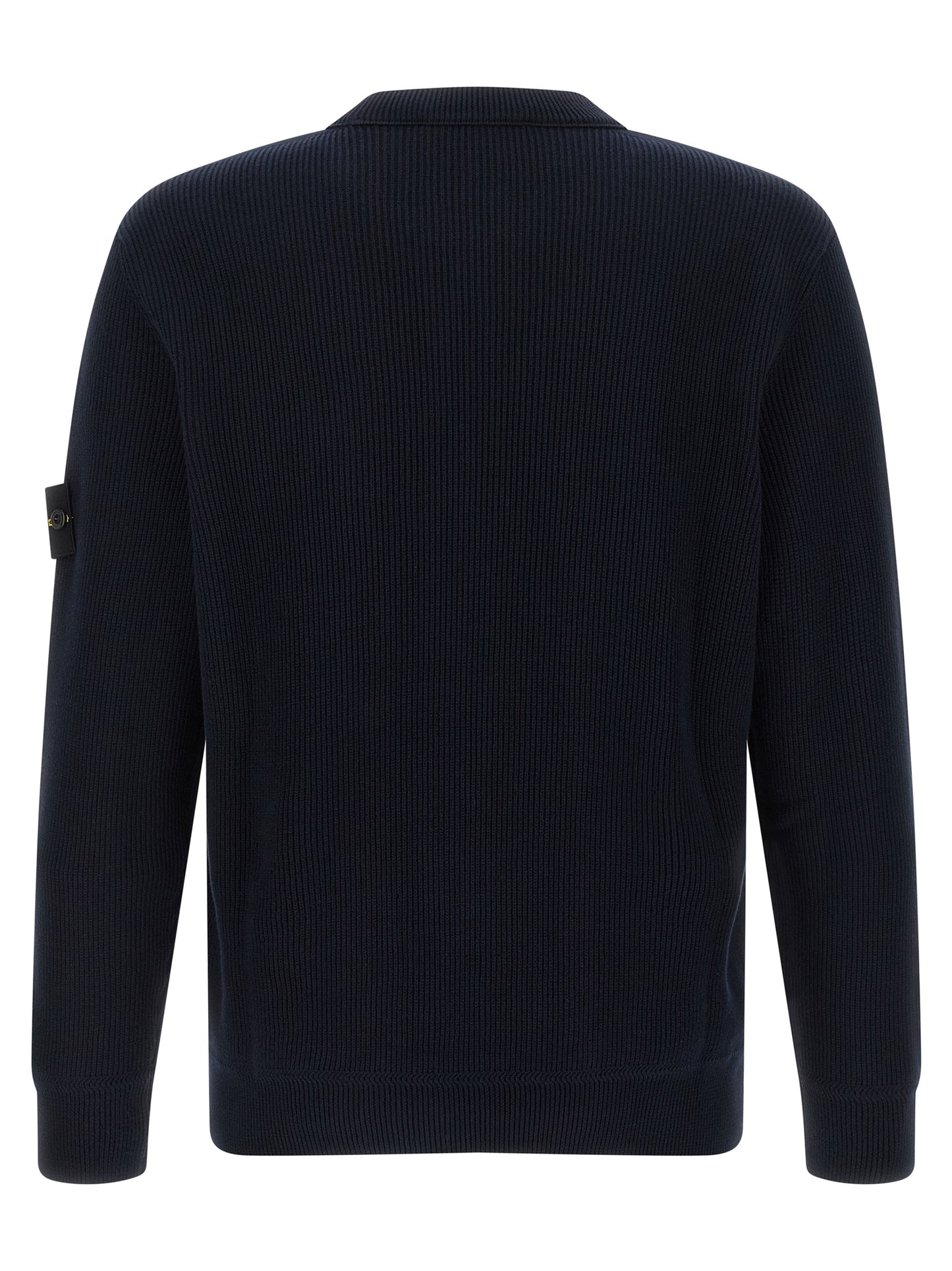 Stone Island Blue Cotton Cardigan