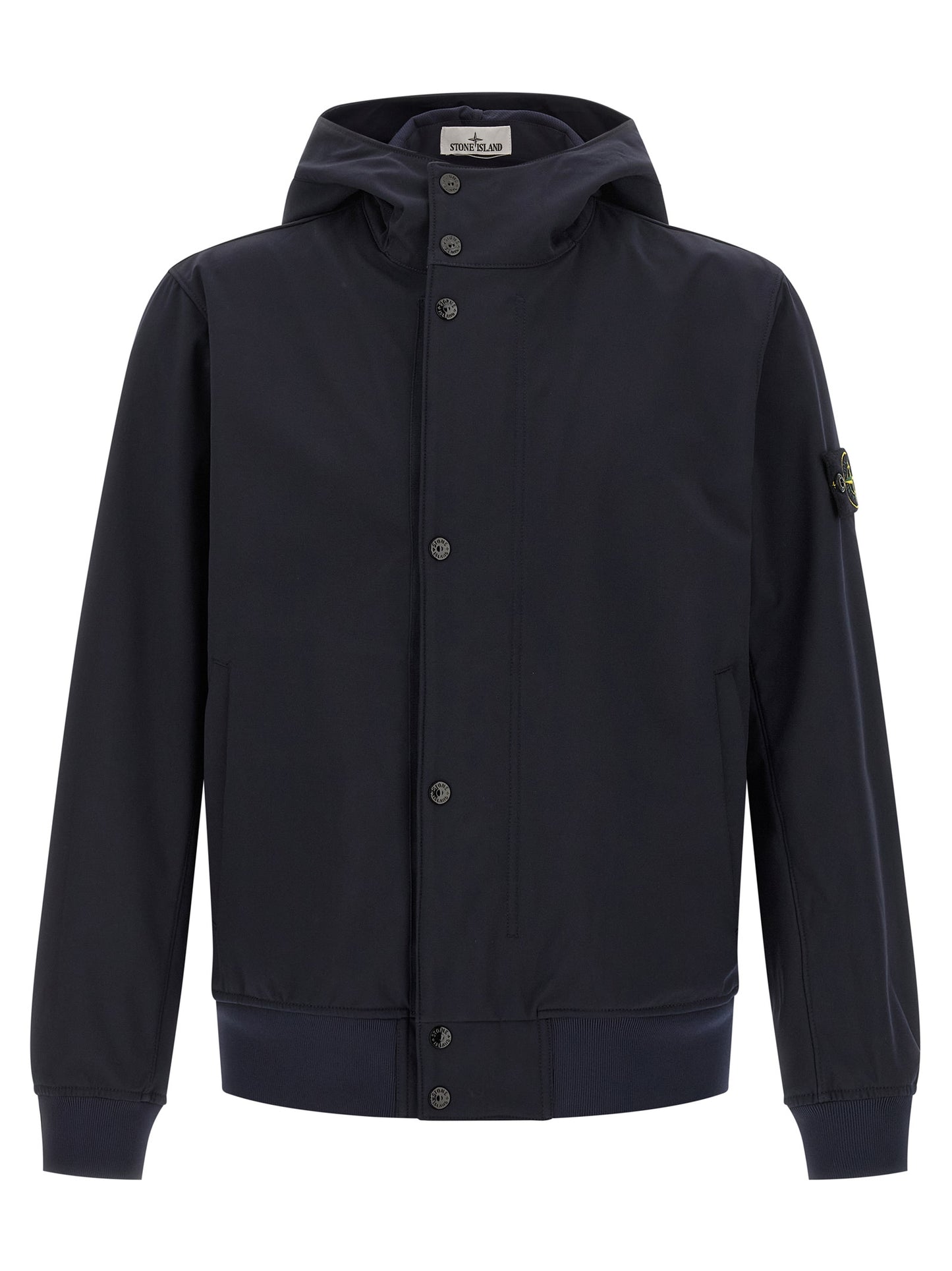 Stone Island Blue Polyester Shell Jacket