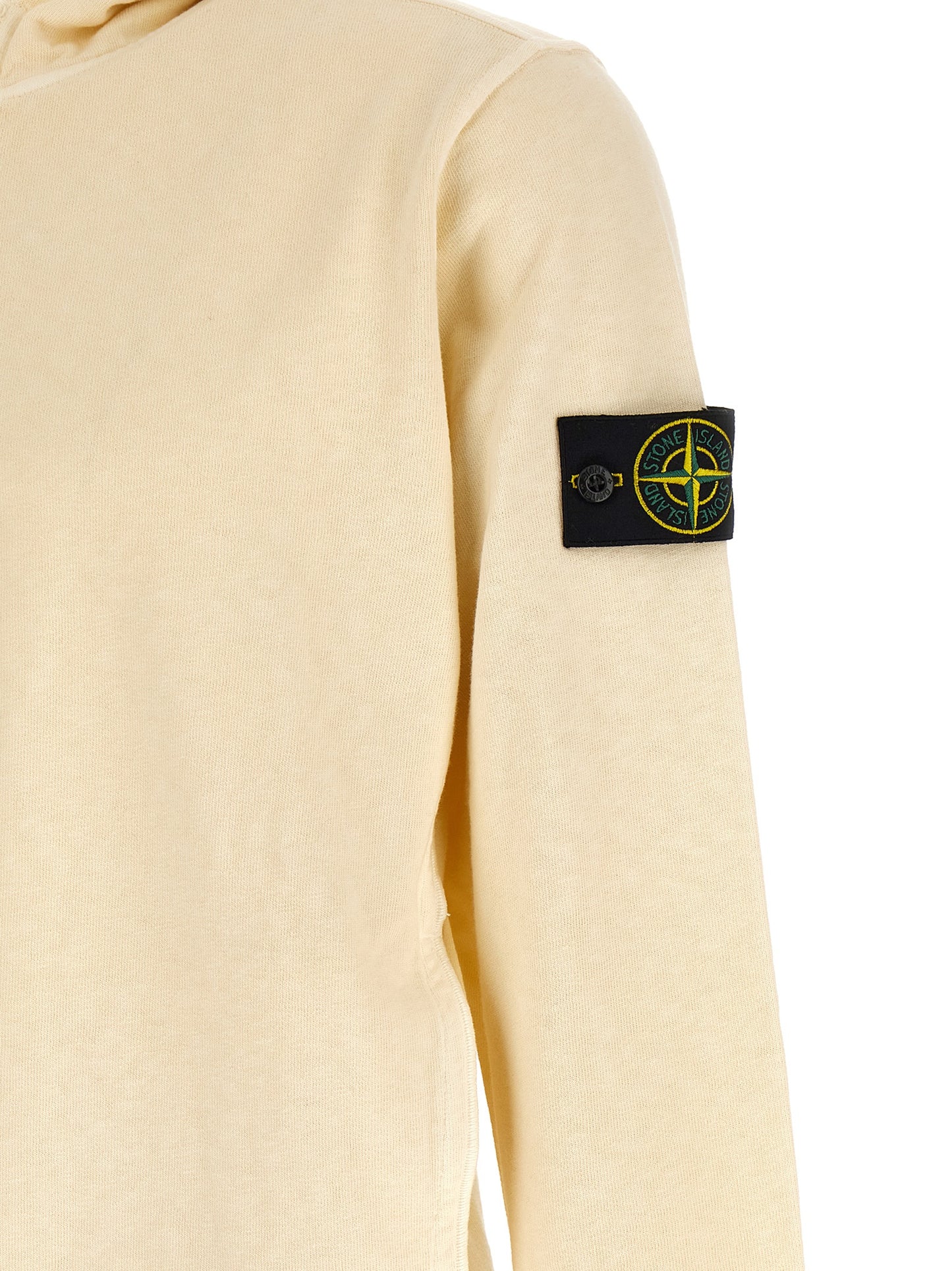 Stone Island Beige Cotton Sweatshirt