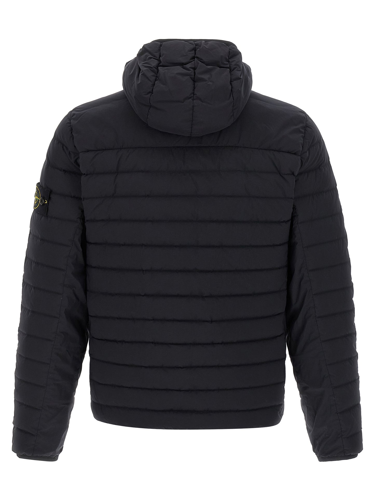 Stone Island Blue Polyamide Full-Length Jacket