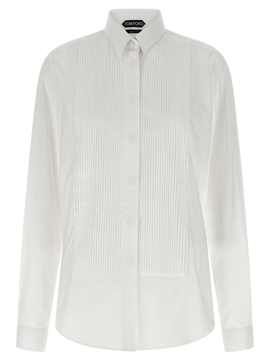 Tom Ford White Cotton Blouse