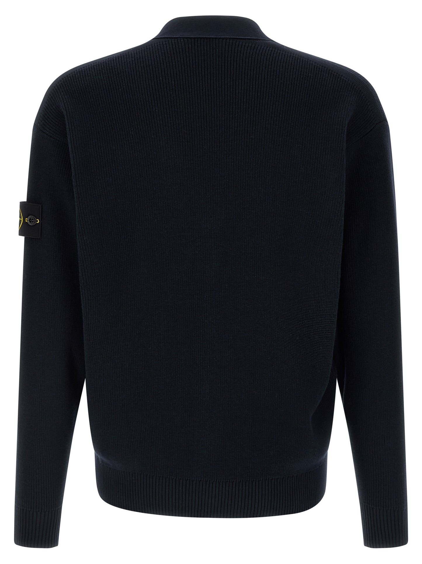 Stone Island Blue Cotton Cardigan