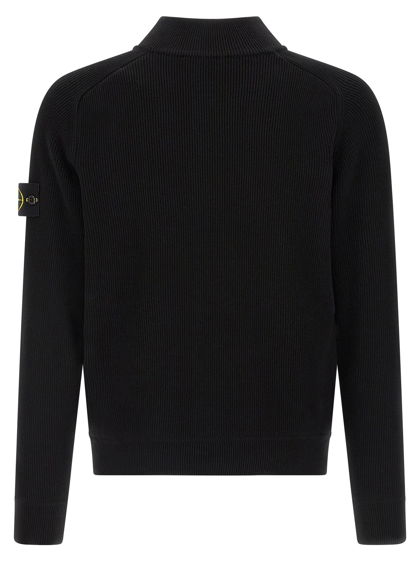 Stone Island Black Cotton Cardigan
