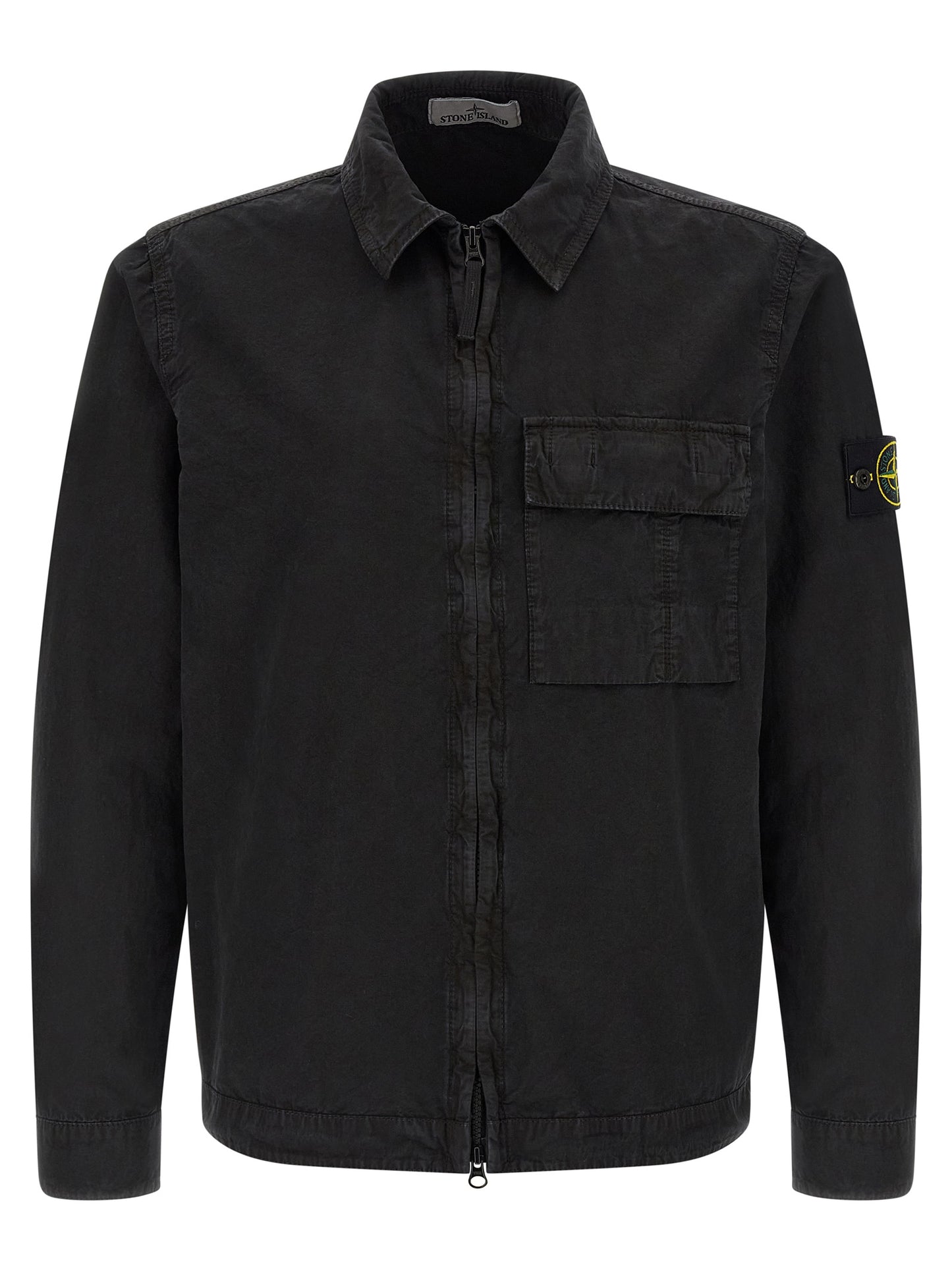 Stone Island Black Cotton Blouse