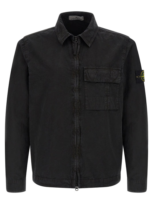 Stone Island Black Cotton Blouse