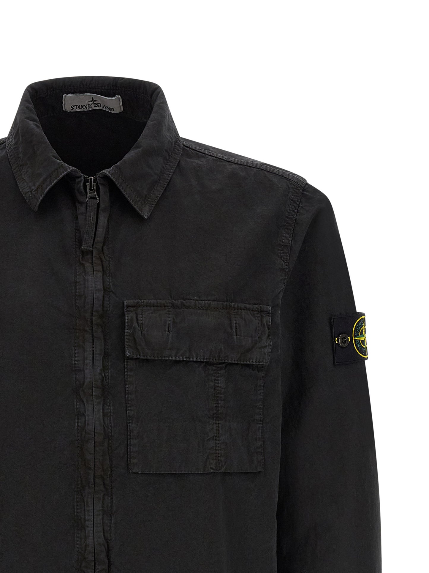 Stone Island Black Cotton Blouse