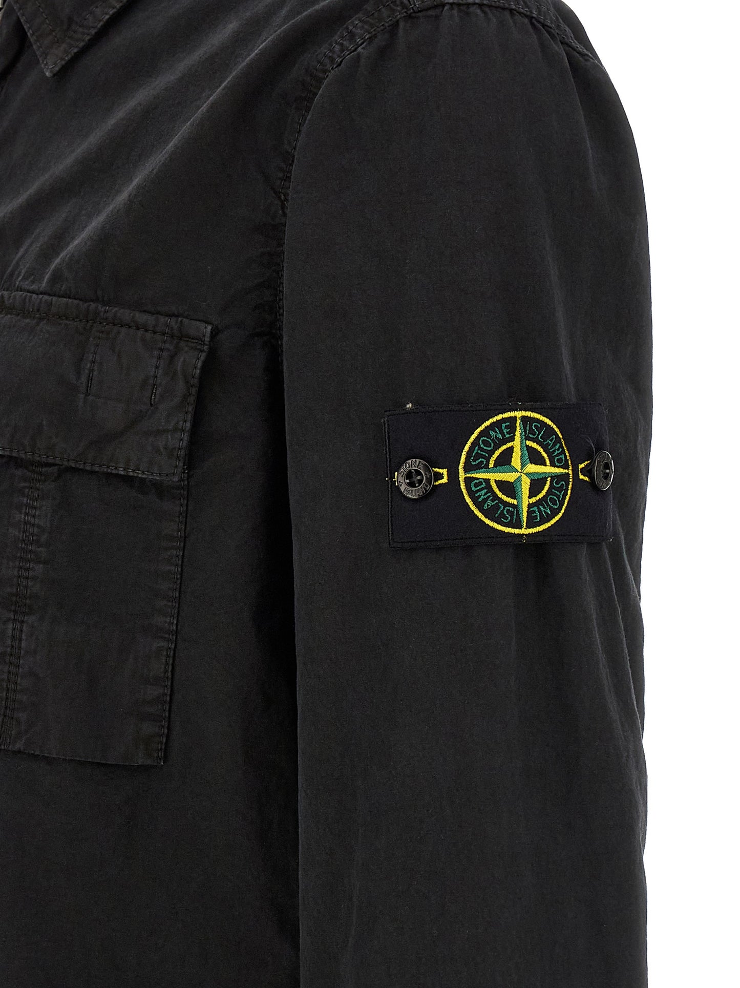 Stone Island Black Cotton Blouse