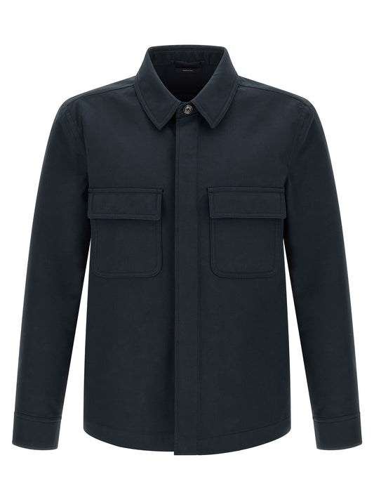 Tom Ford Blue Cotton Blouse