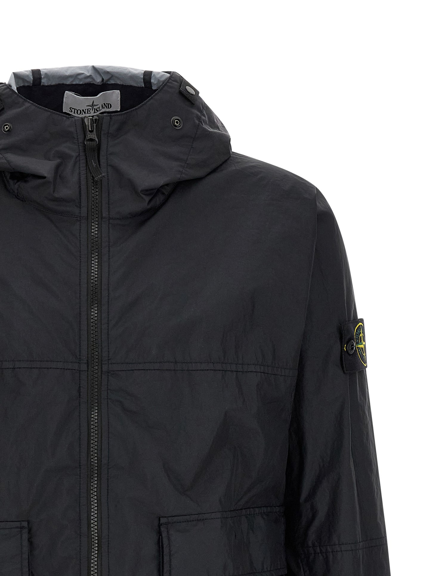 Stone Island Blue Polyamide Shell Jacket