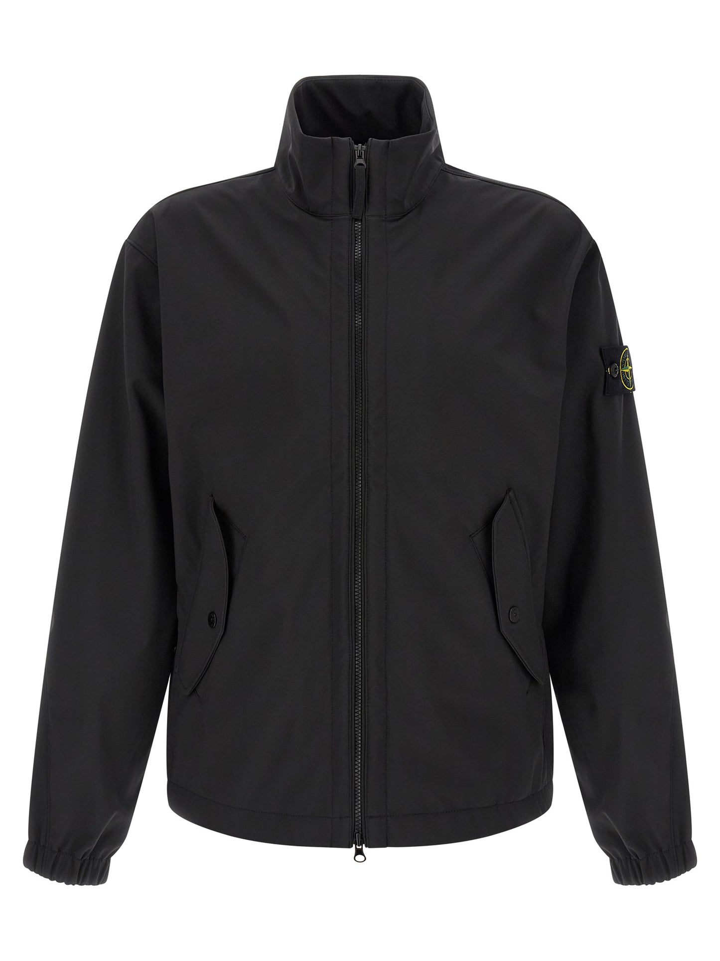 Stone Island Black Polyester Shell Jacket