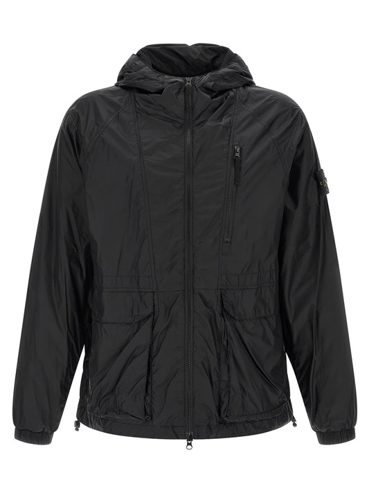 Stone Island Blue Polyamide Shell Jacket