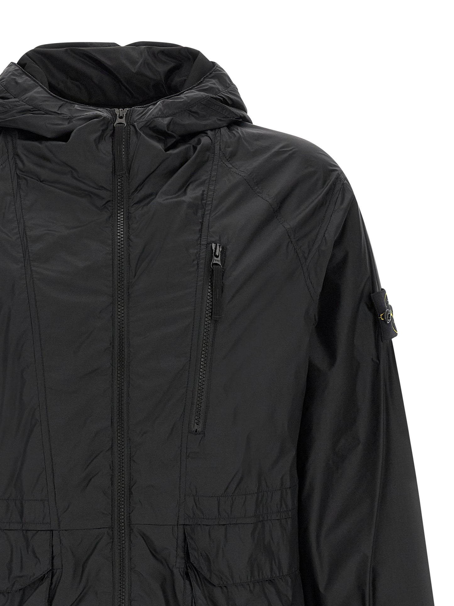 Stone Island Blue Polyamide Shell Jacket