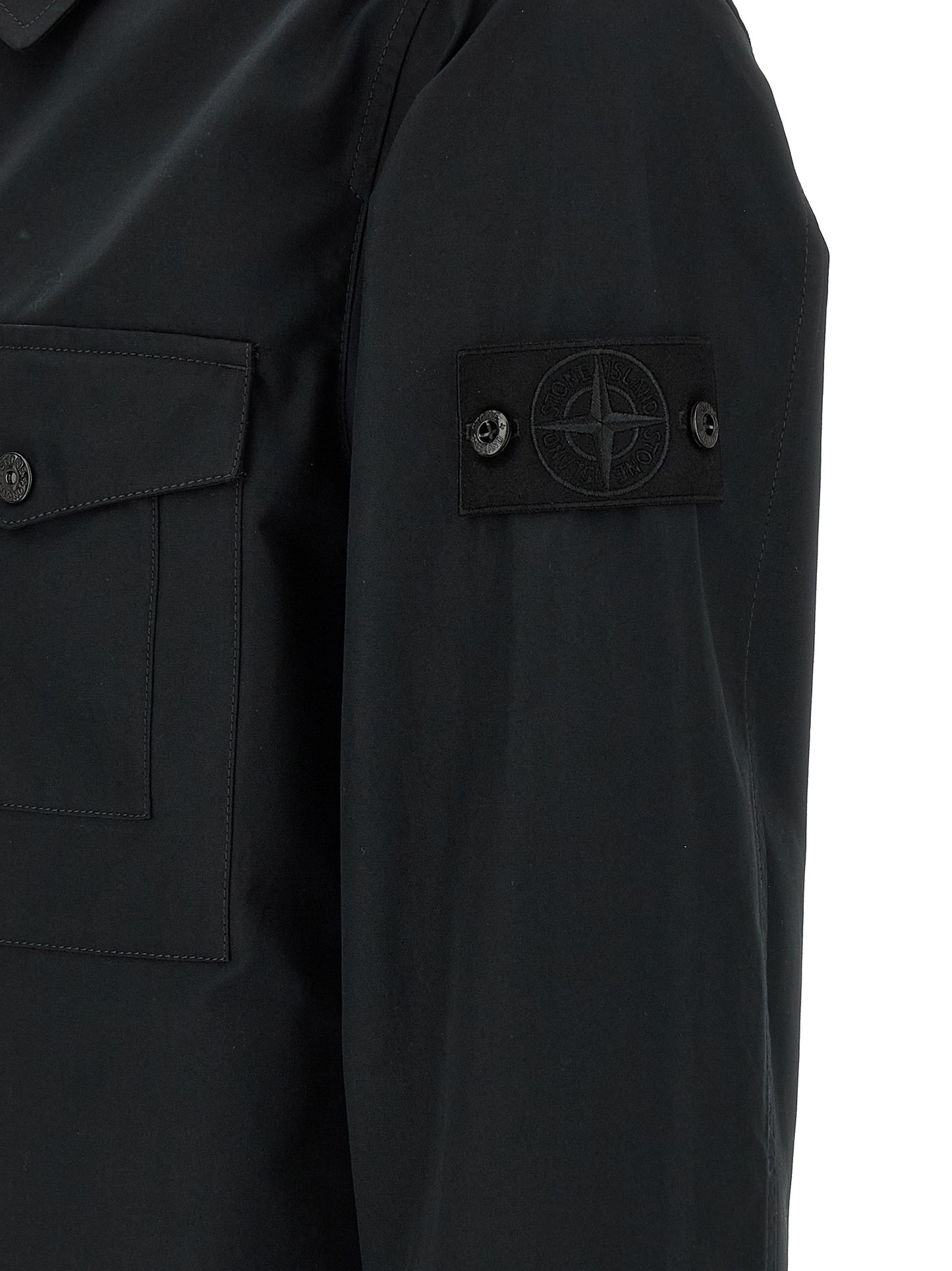 Stone Island Black Cotton Blouse