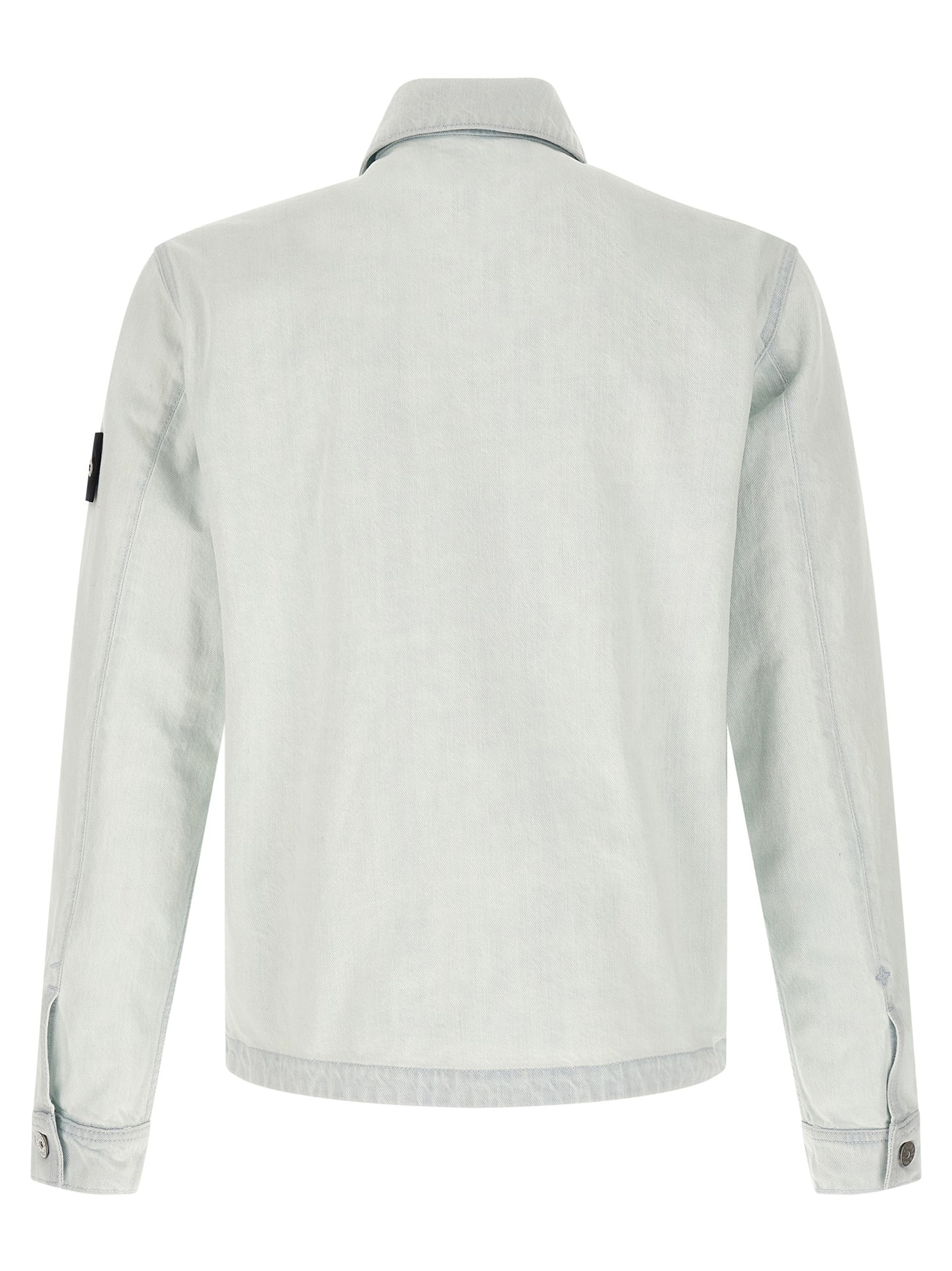 Stone Island Blue Cotton Denim Jacket