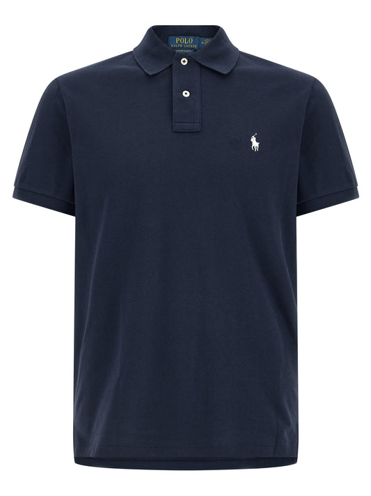 Polo Ralph Lauren Blue Cotton Polo Shirt