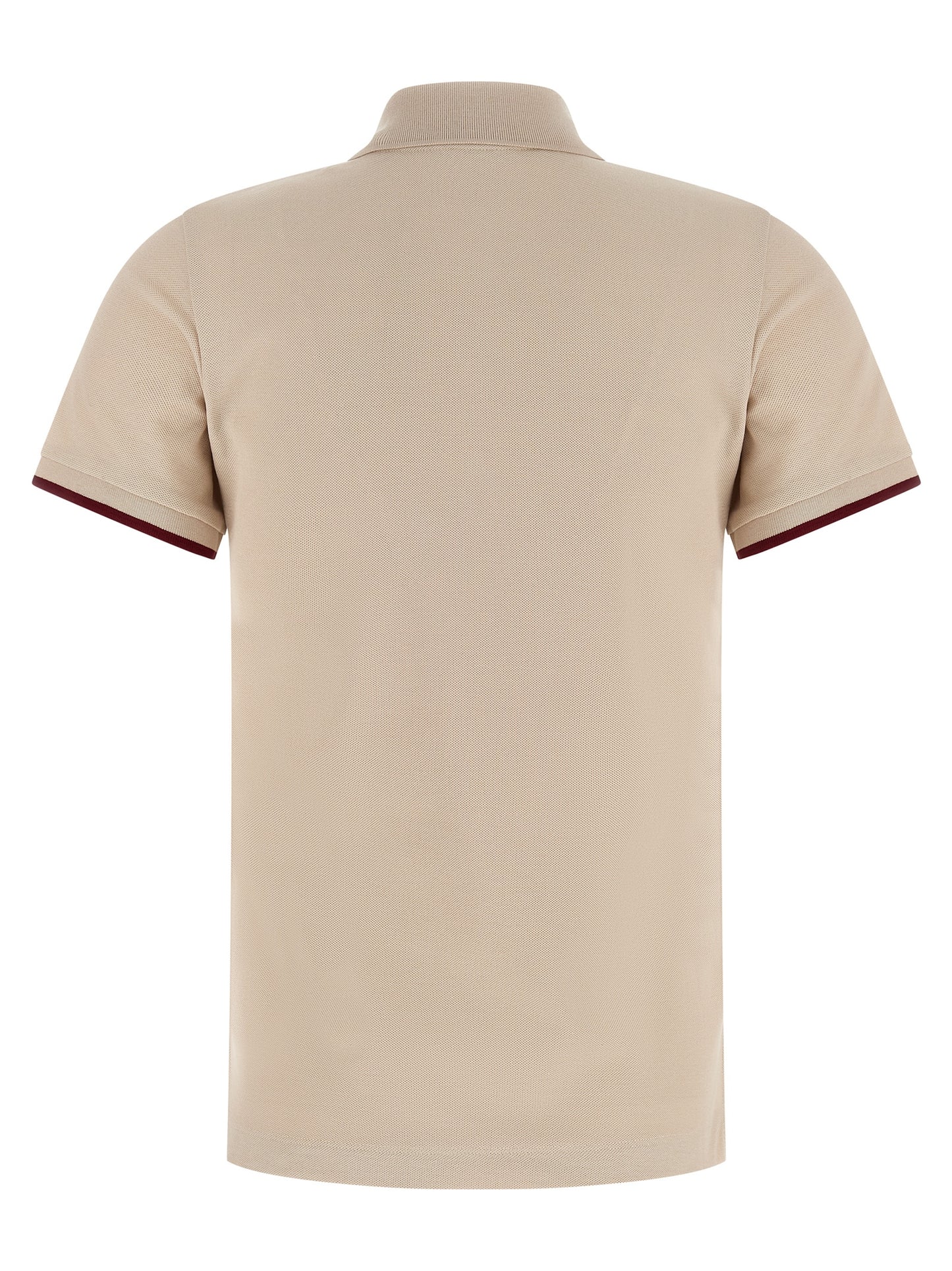 Moncler Beige Cotton Polo Shirt