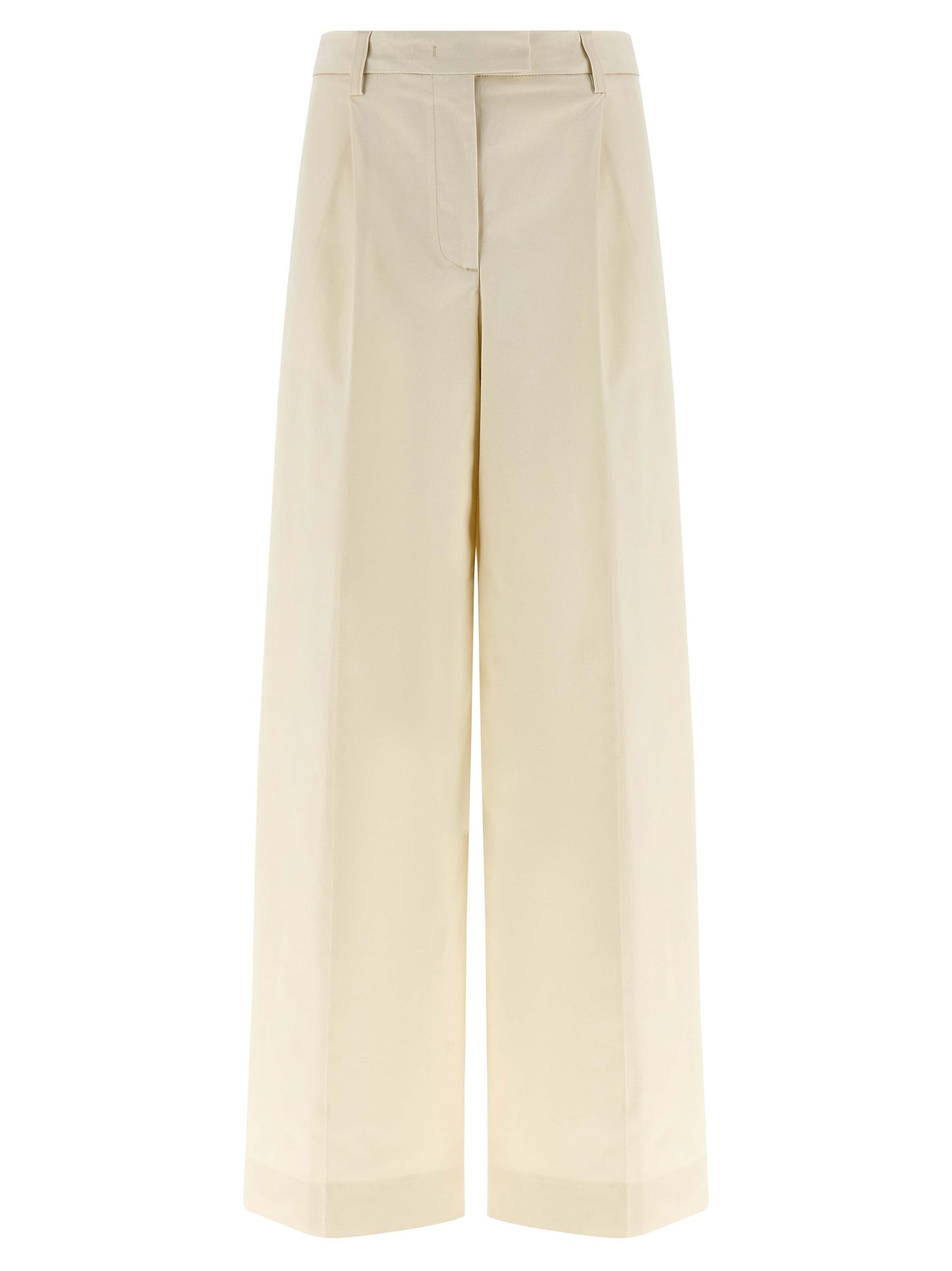 THELATEST White Cotton Casual Pants