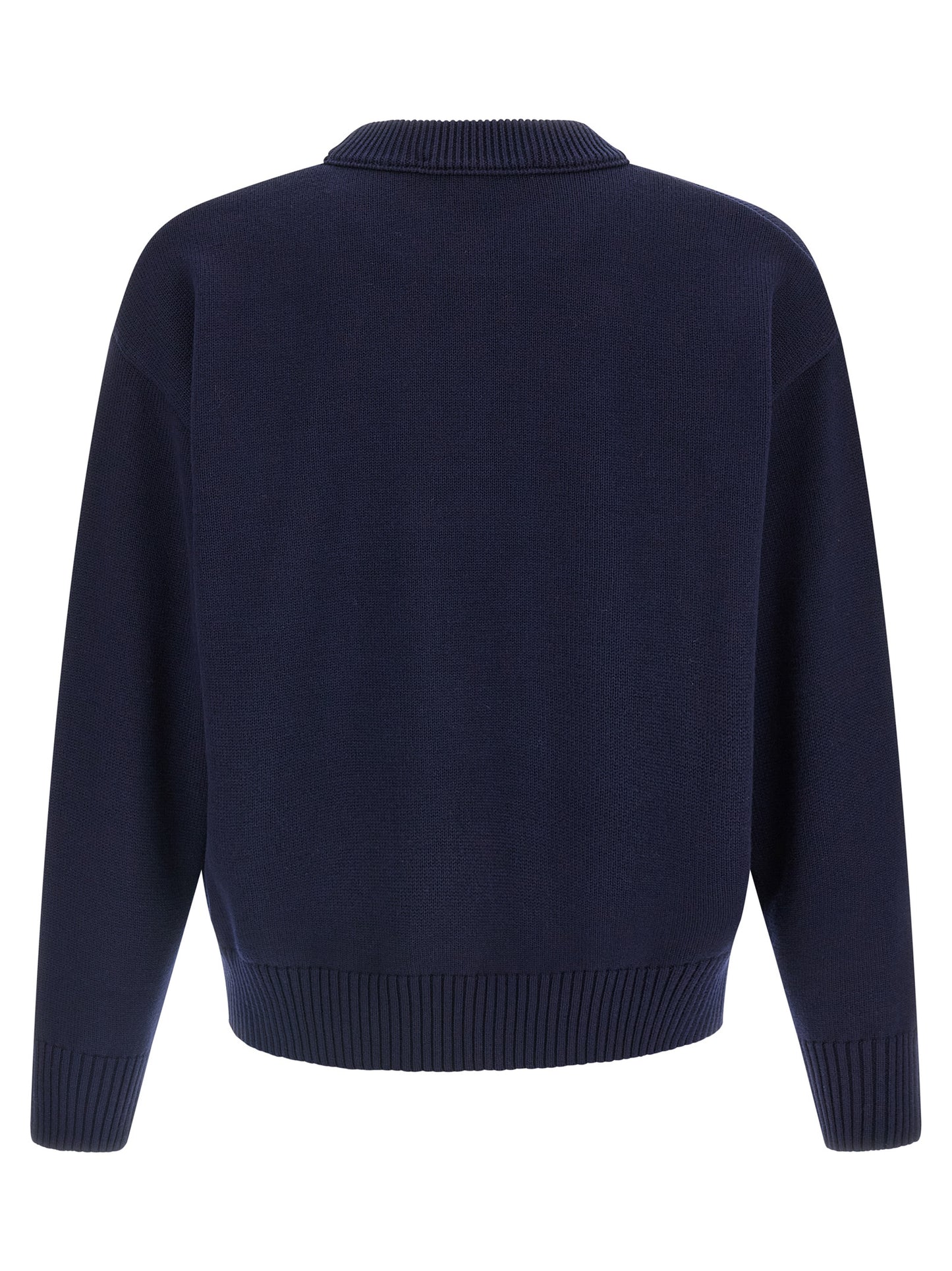 Ami Paris Blue Wool Cardigan