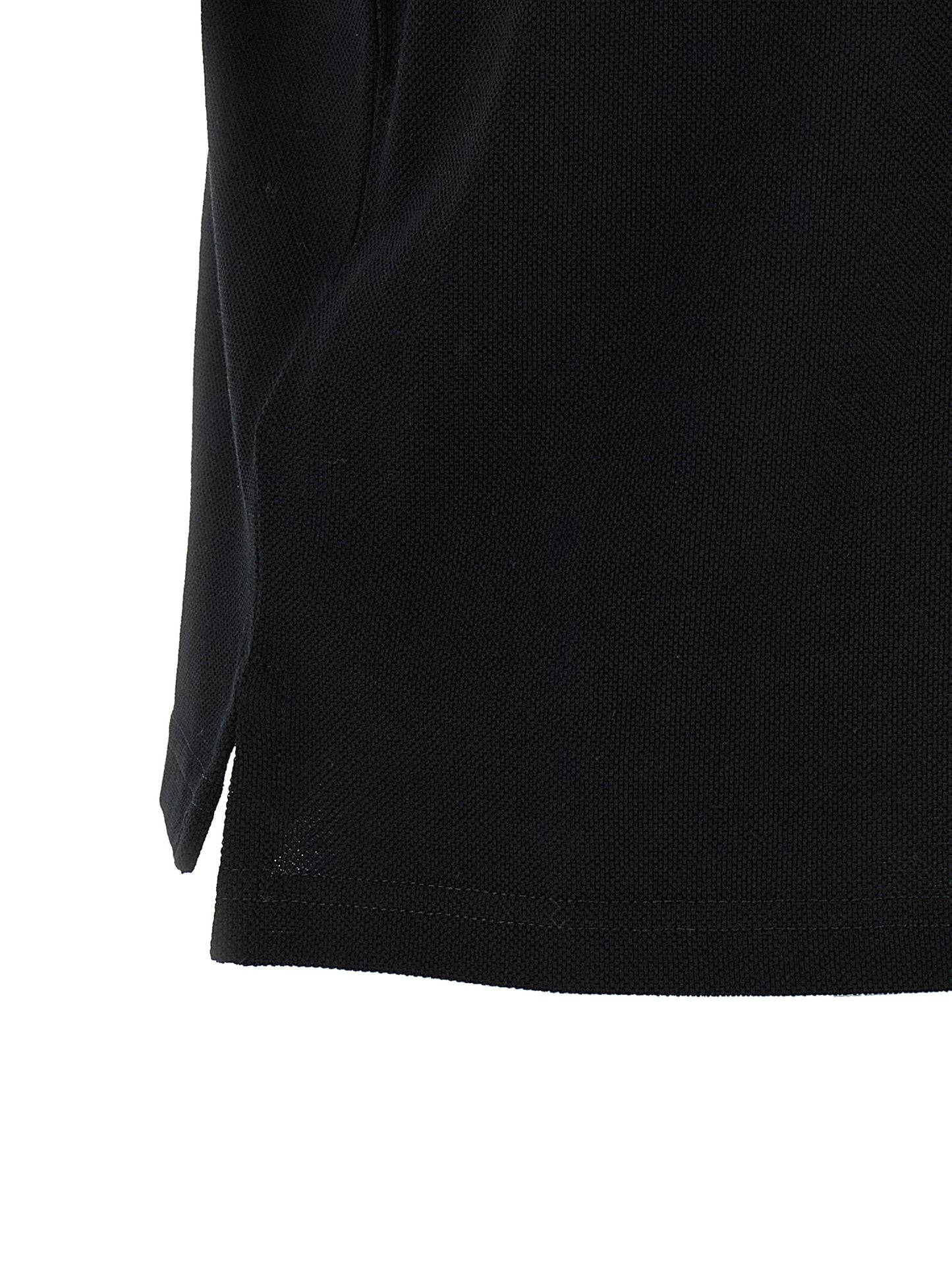 Saint Laurent Black Cotton Polo Shirt
