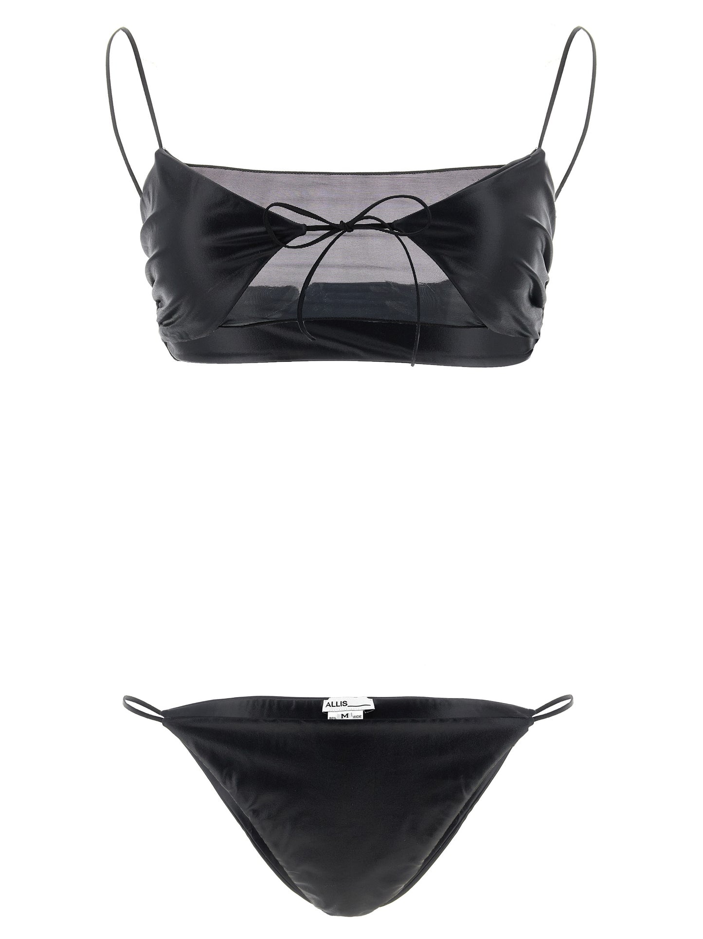 ALLIS Black Polyester Bikini