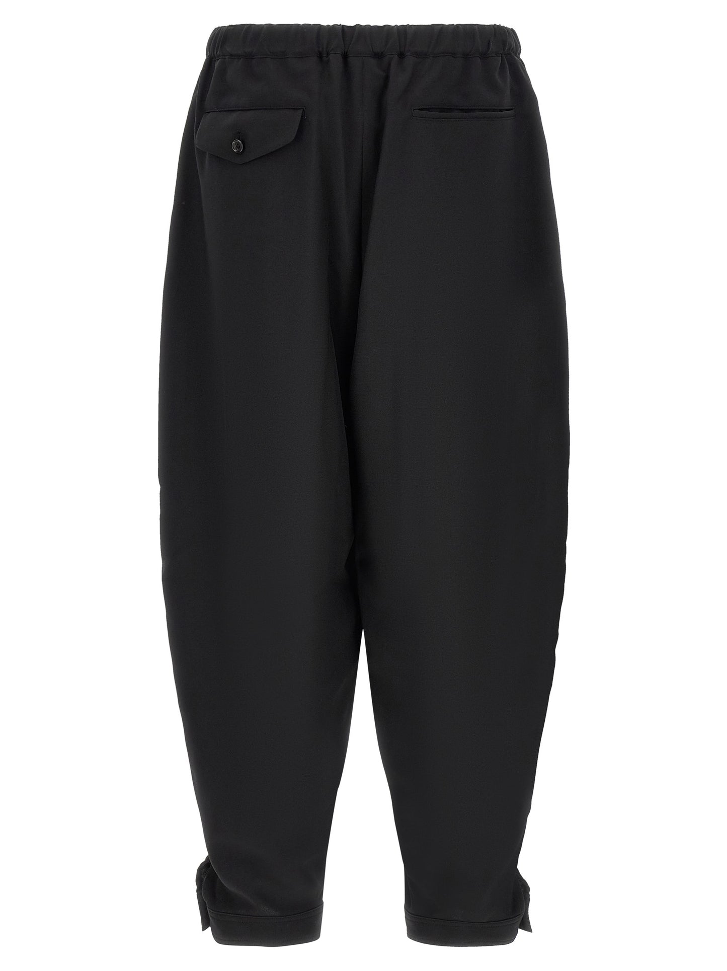 Comme Des Garçons Black Polyester Casual Pants
