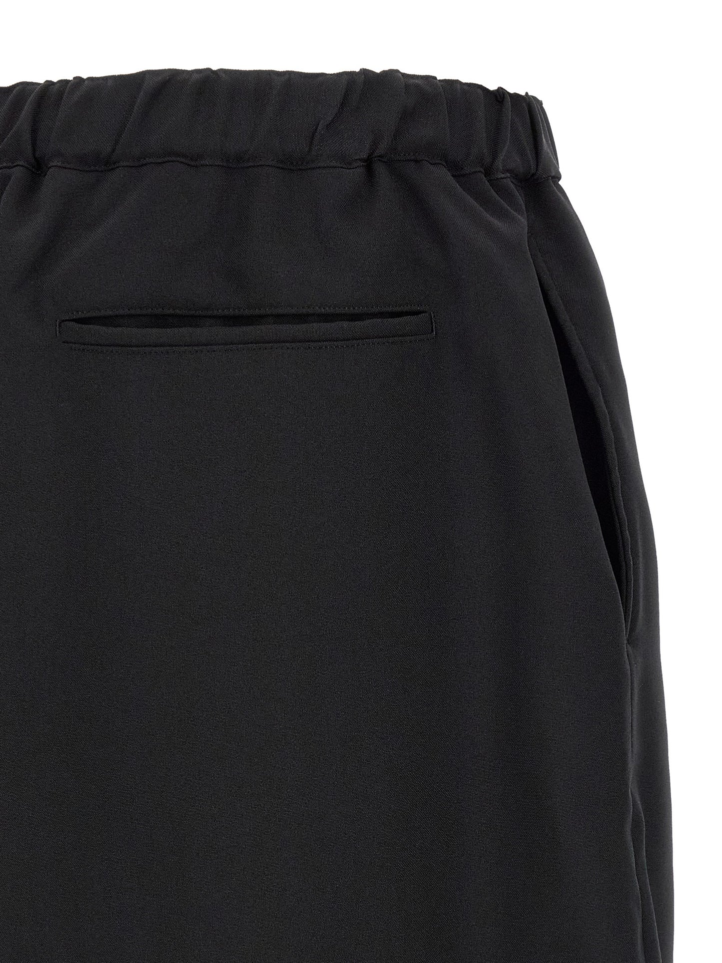 Comme Des Garçons Black Polyester Casual Pants