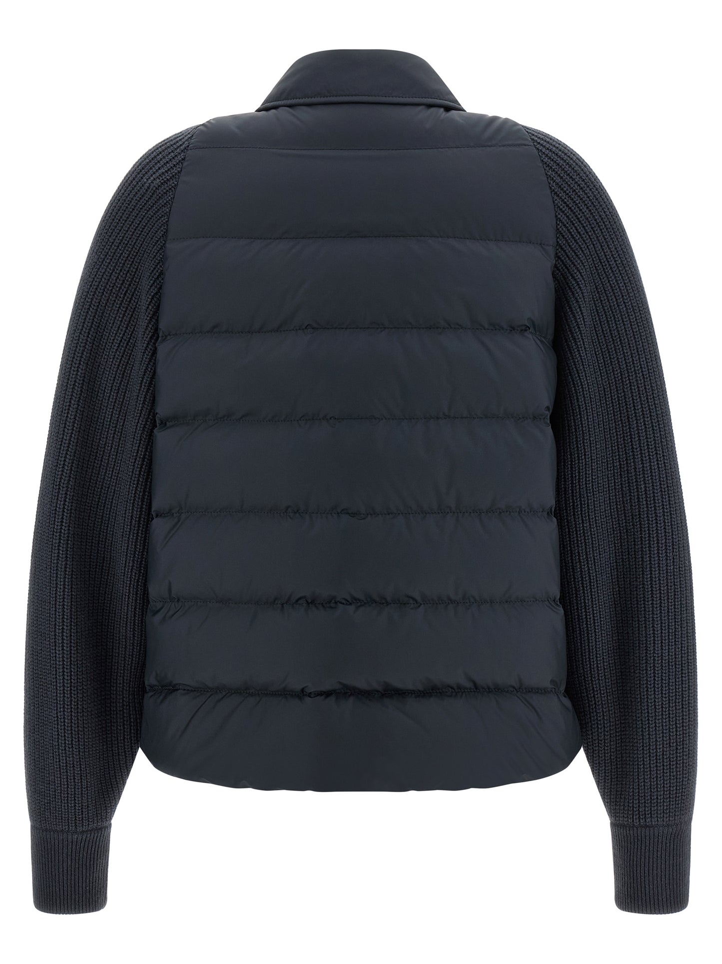 Brunello Cucinelli Blue Polyester Full-Length Jacket