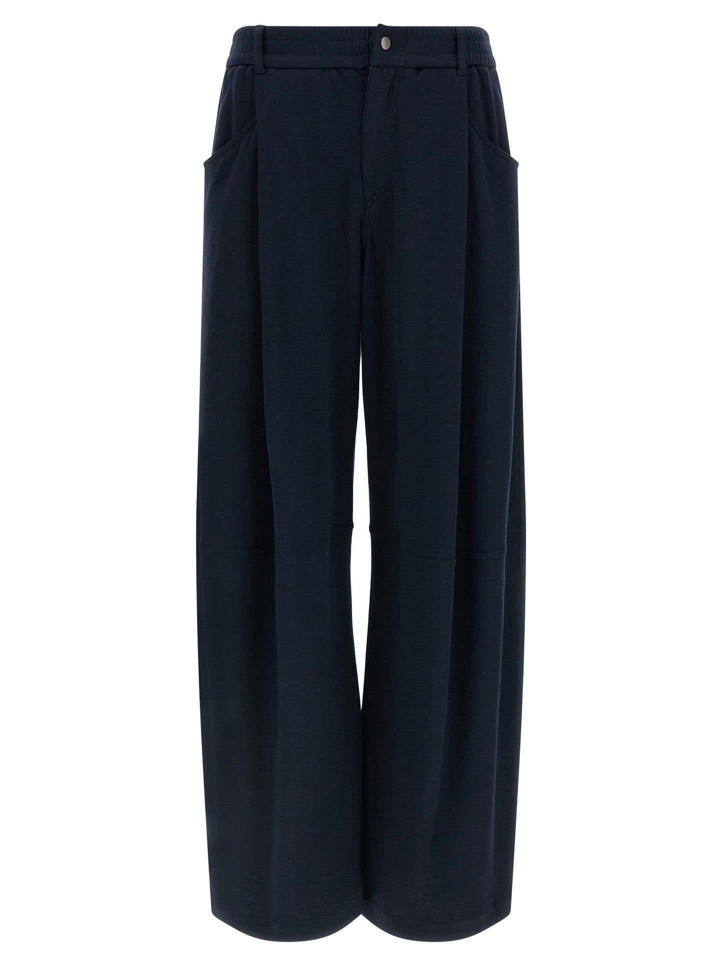 Brunello Cucinelli Blue Cotton Casual Pants