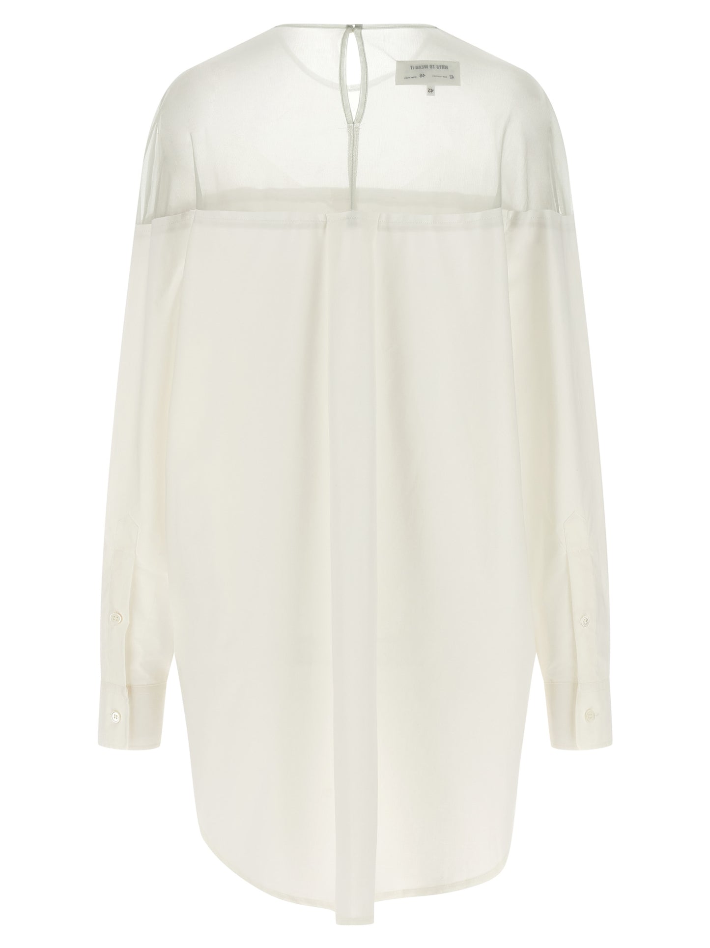 MM6 Maison Margiela White Cotton Blouse