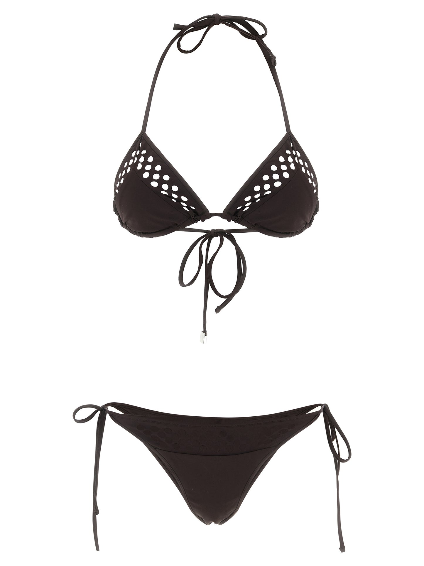 The Attico Brown Polyamide Bikini