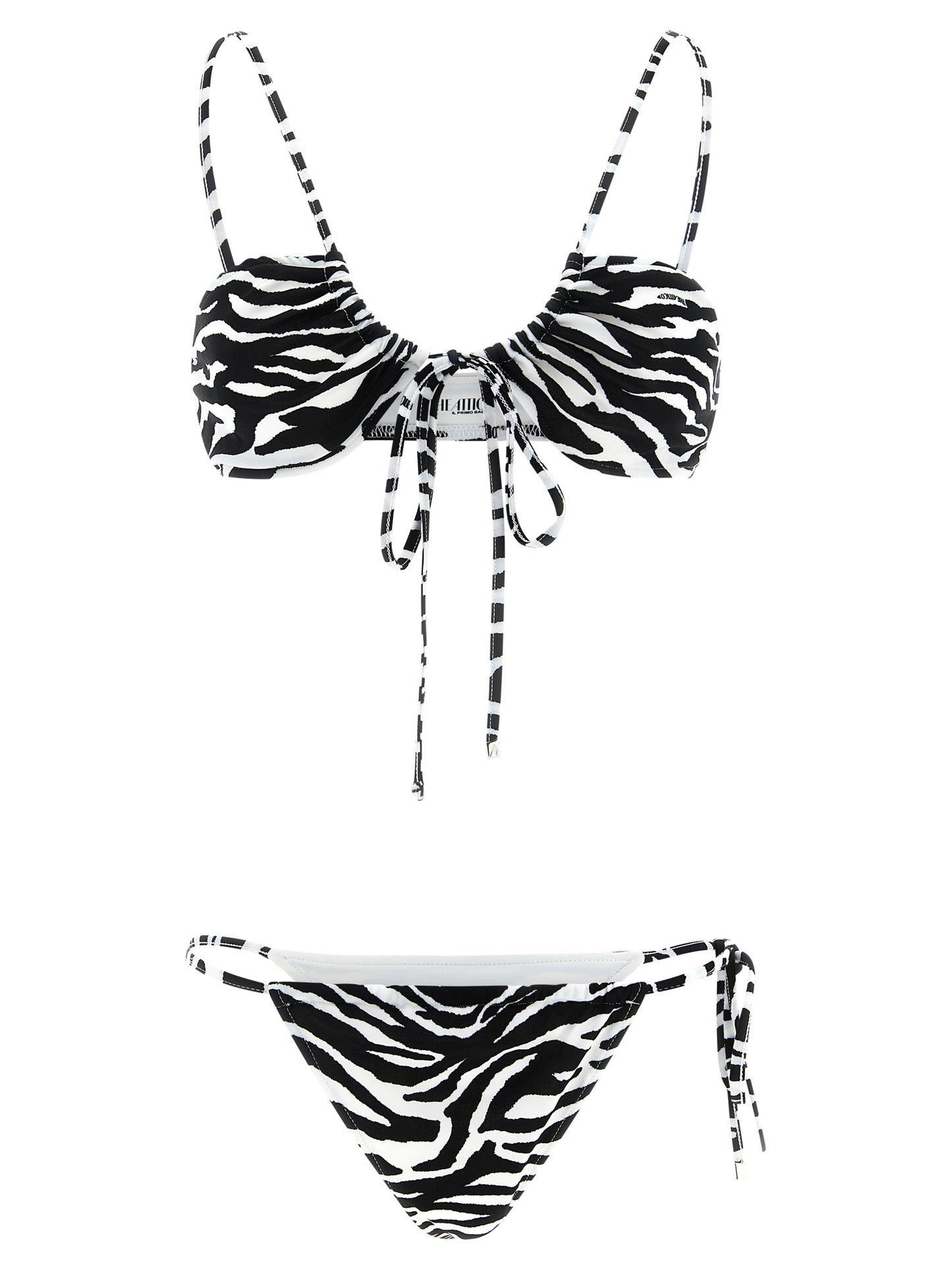 The Attico Bicolor Polyester Bikini