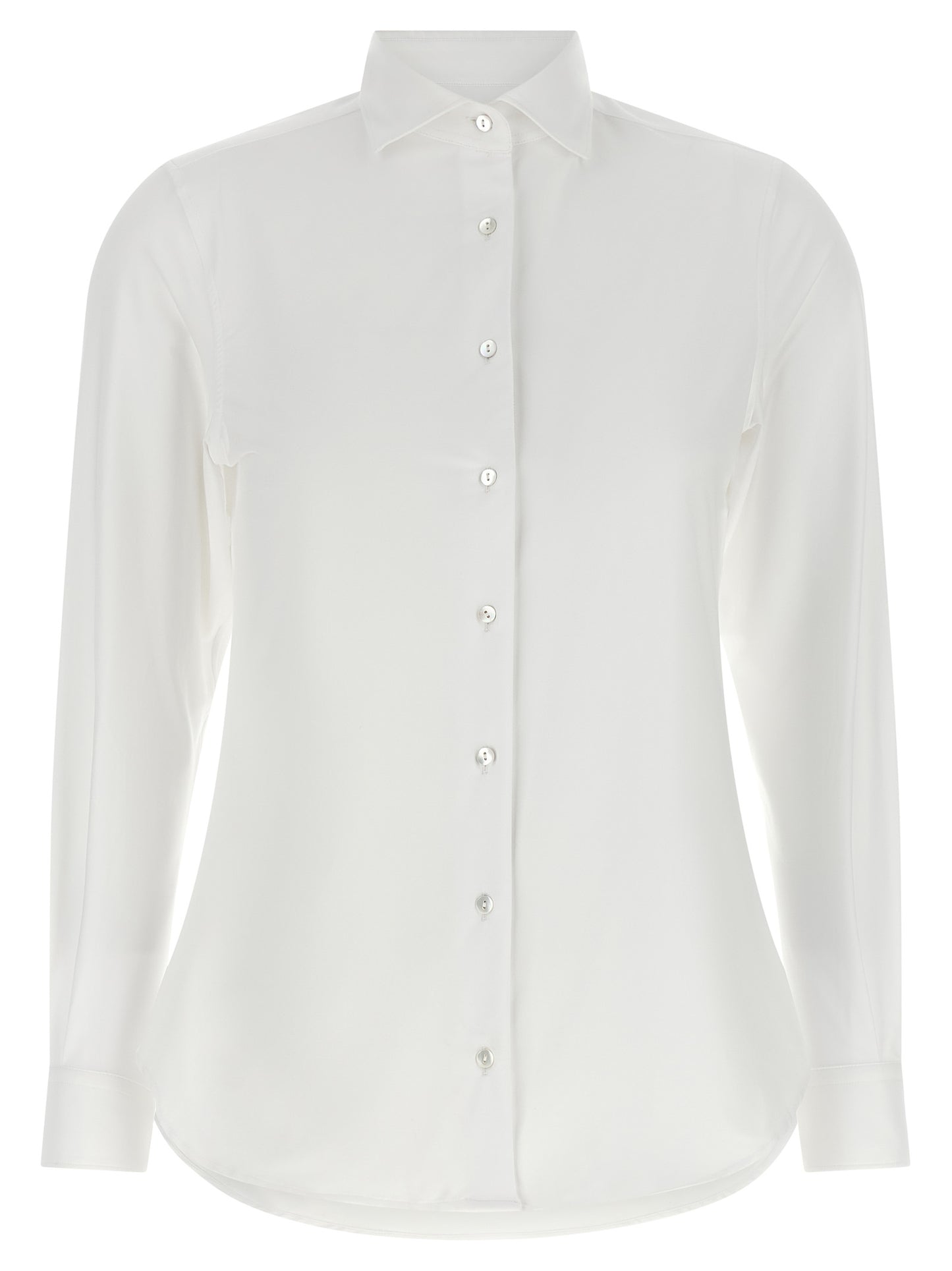 XACUS White Polyamide Blouse
