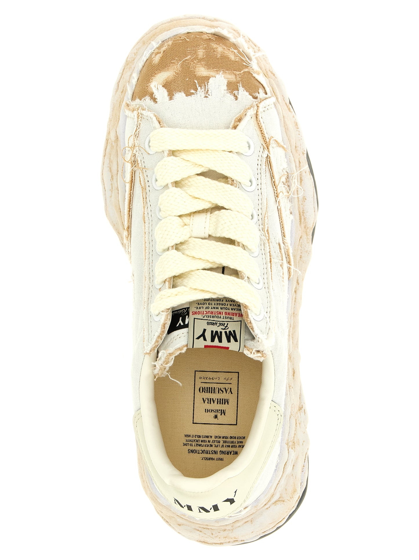 Maison Mihara Yasuhiro White Cotton Sneakers