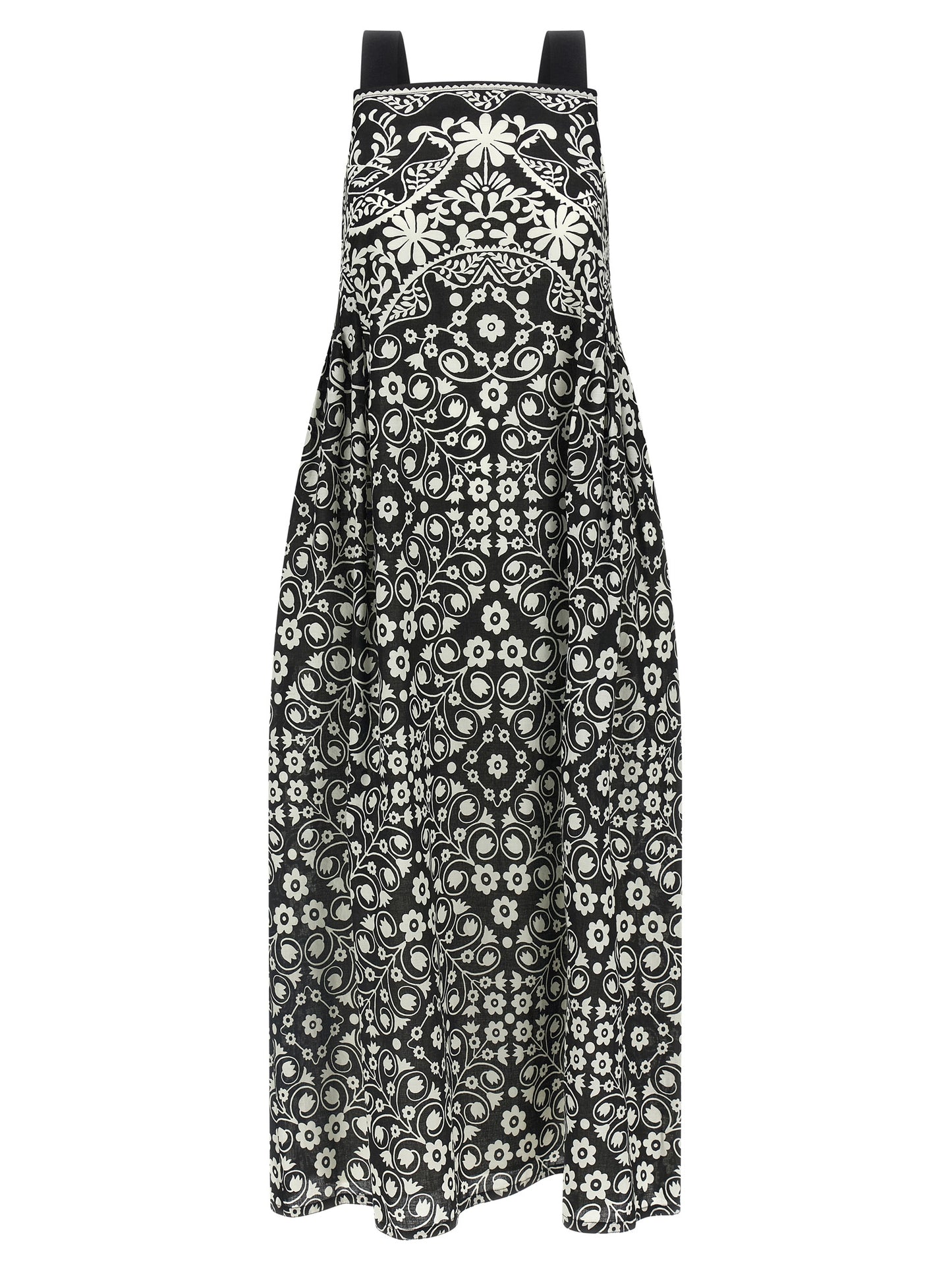 Max Mara Bicolor Cotton Long Dress